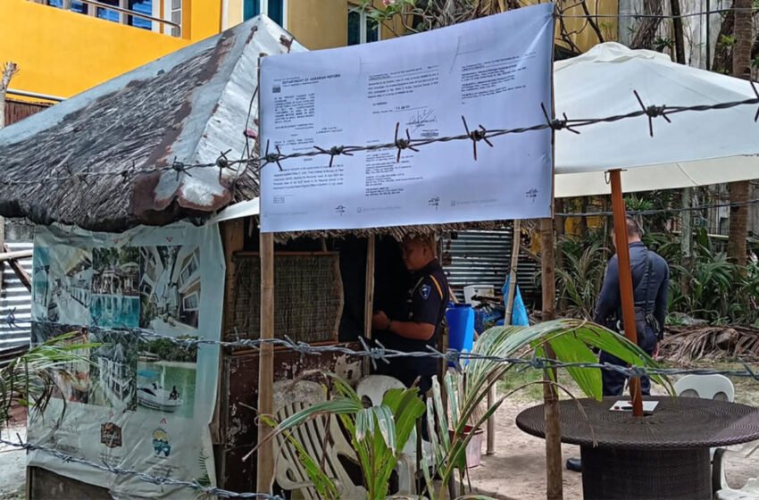  Disputed Boracay Ati Land Barricaded Amid Legal Battle